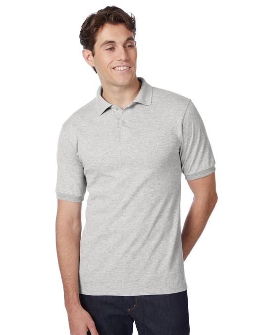 50/50 EcoSmart® Jersey Knit Polo - Ash