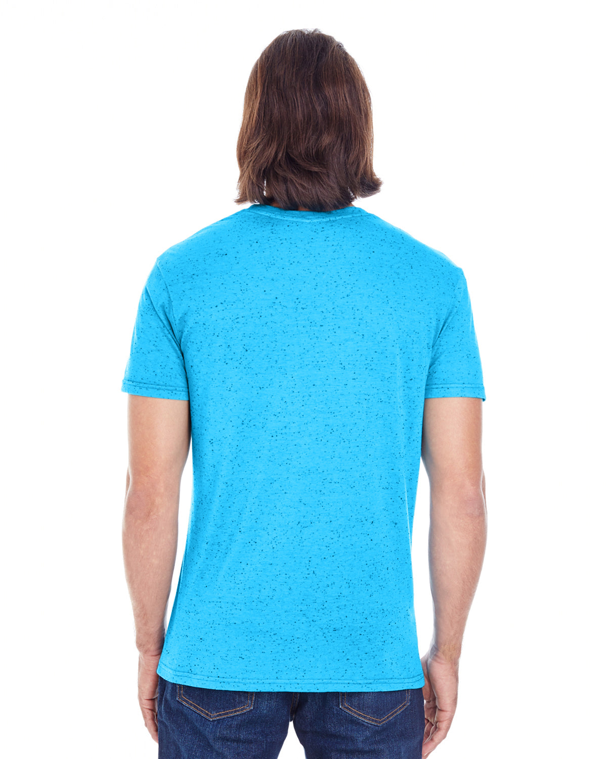 Men's Triblend Fleck Short-Sleeve T-Shirt - Turquoise Fleck