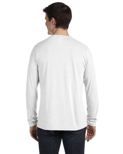 Unisex Jersey Long-Sleeve V-Neck T-Shirt - White