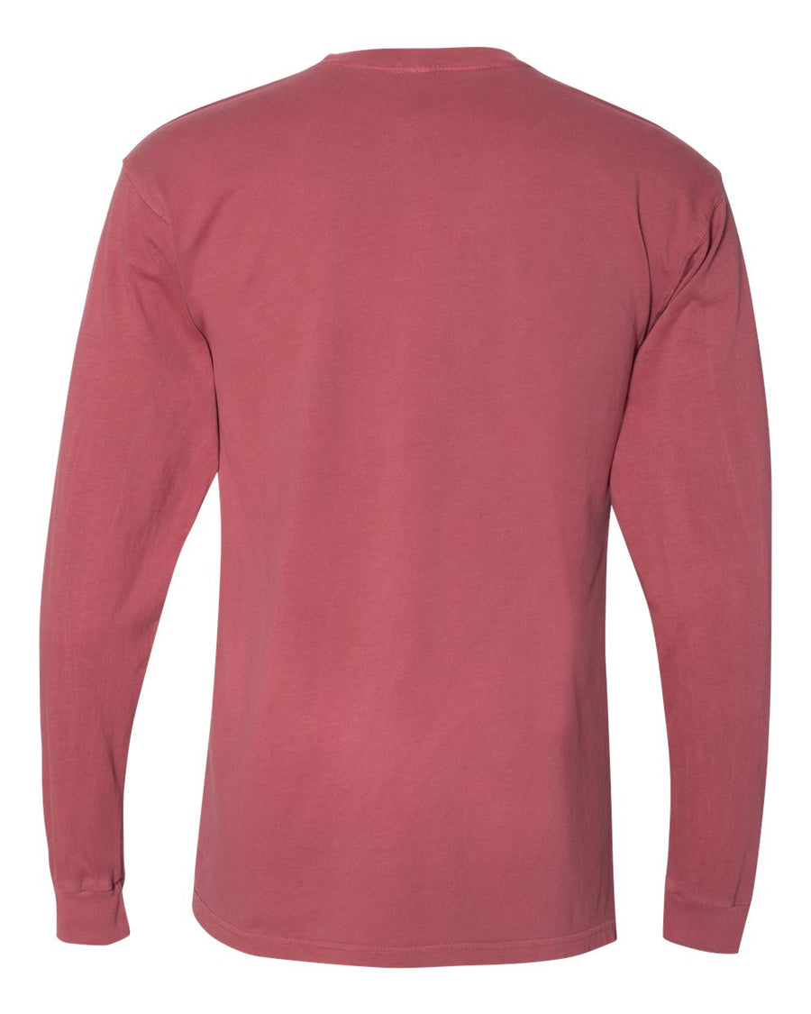 Unisex Inspired Dye Long-Sleeve Crew - Smoked Paprika