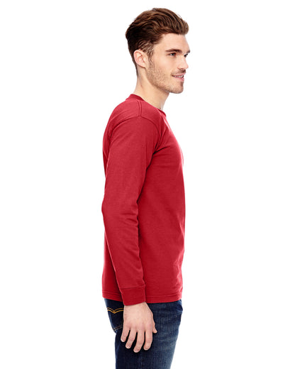Unisex 100% Cotton Long Sleeve T-Shirt - Red