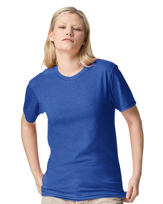 Unisex CVC T-Shirt - Heather Royal Blue