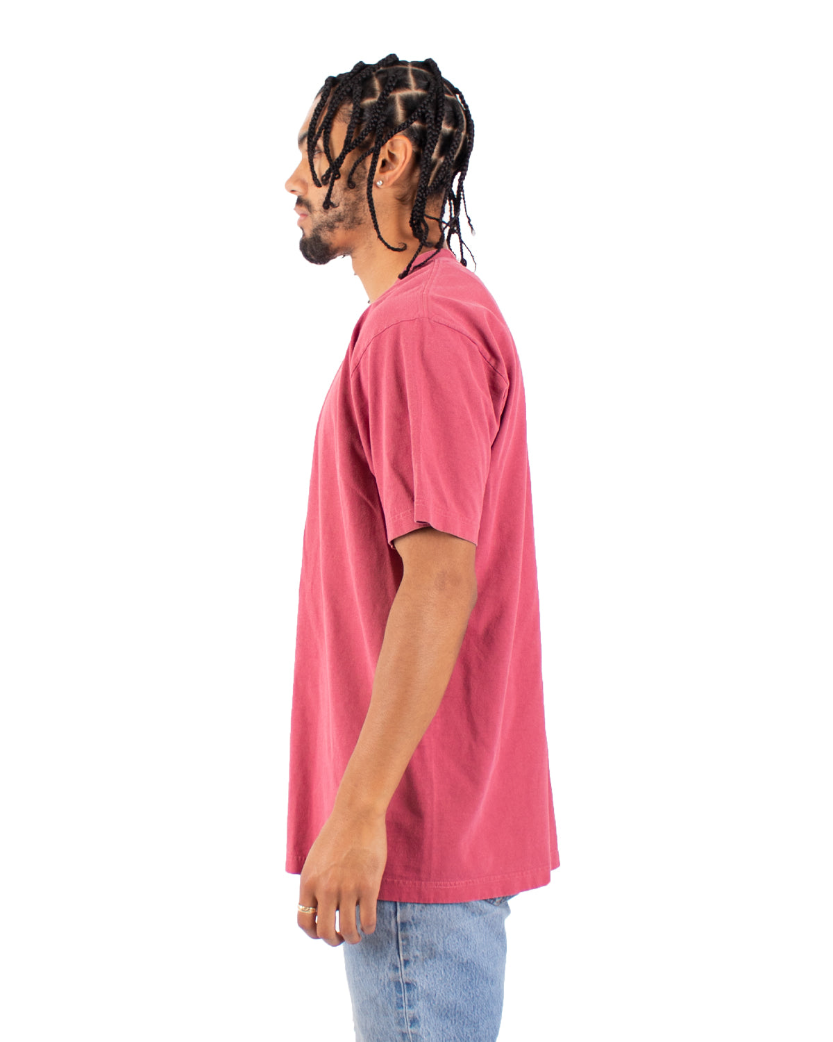 Garment-Dyed Crewneck T-Shirt - Clay Red