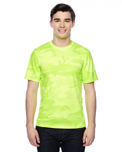 Unisex Double Dry® Interlock T-Shirt - Safety Green Camo