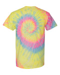Unisex Multi-Color Spiral Short Sleeve T-Shirt - Dayglo