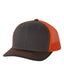 Richardson 112 - Snapback Trucker Cap - Charcoal / Orange