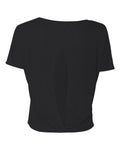 Women's Flowy Open Back Tee - Black