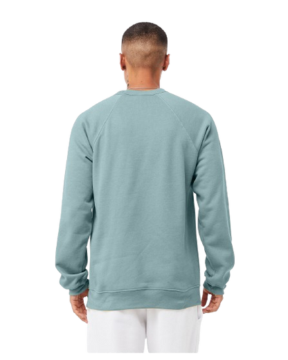 Unisex Sponge Fleece Raglan Sweatshirt - Heather Blue Lagoon