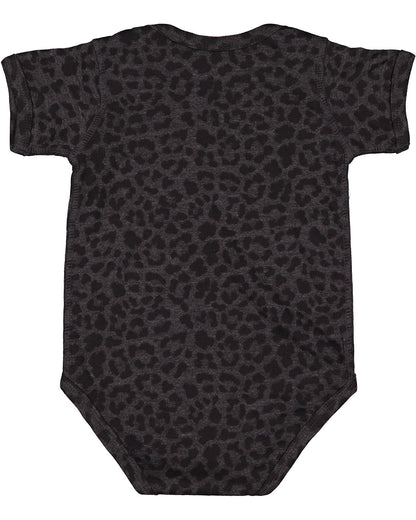 Infant Fine Jersey Bodysuit - Black Leopard
