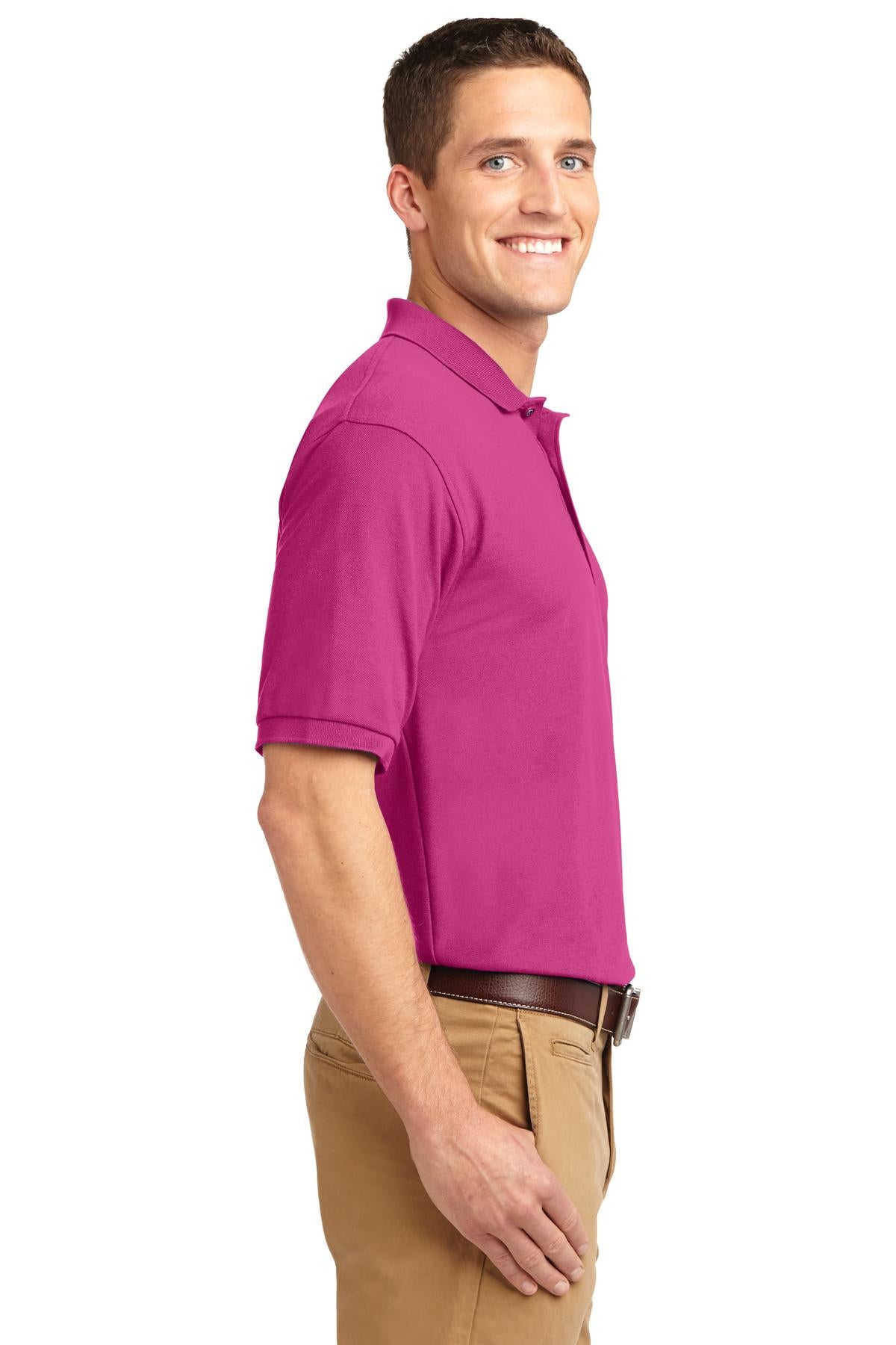 Unisex Silk Touch Polo - Tropical Pink