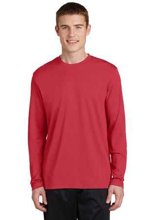 Unisex PosiCharge RacerMesh Long Sleeve Tee - True Red