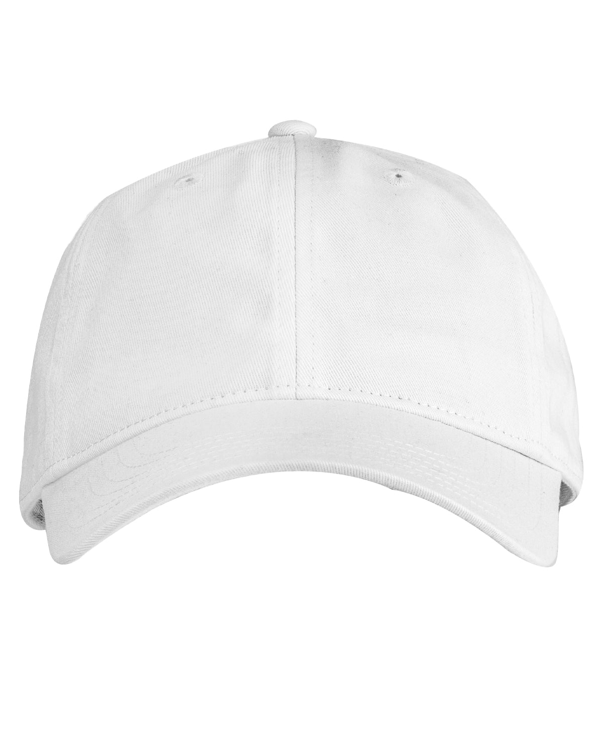 Organic Cotton Twill Unstructured Baseball Hat - White