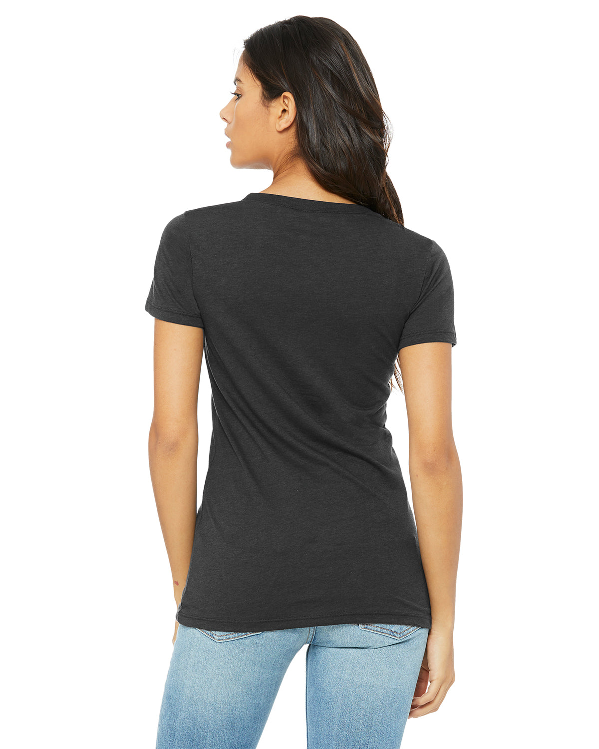 Women's Triblend Short-Sleeve T-Shirt - Solid Dark Gray Triblend