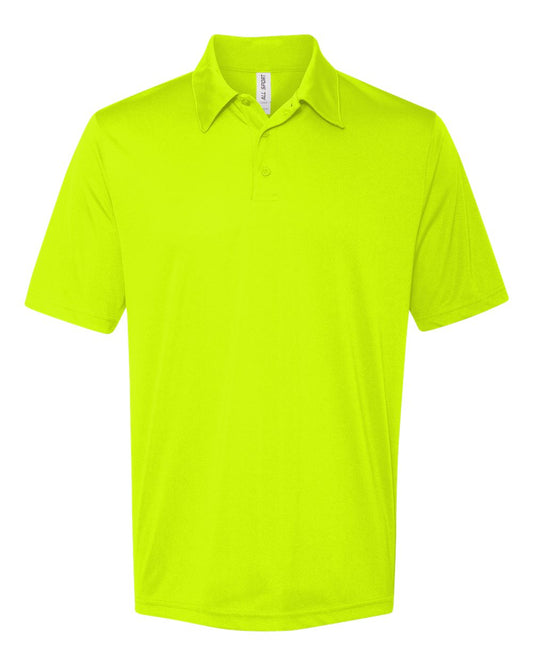 Performance 3 Button Sport Shirt - Sport Safety Yellow