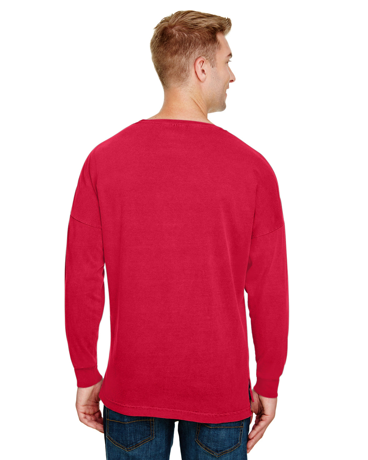 Unisex Heavyweight RS Oversized Long-Sleeve T-Shirt - Red