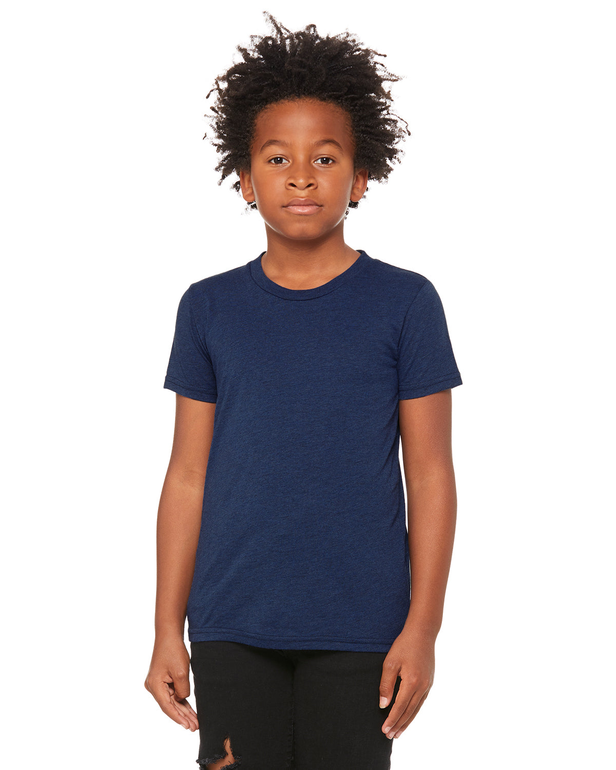 Youth Triblend Short-Sleeve T-Shirt - Navy Triblend
