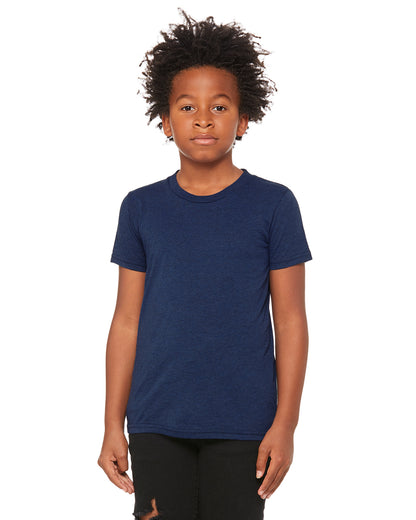 Youth Triblend Short-Sleeve T-Shirt - Navy Triblend