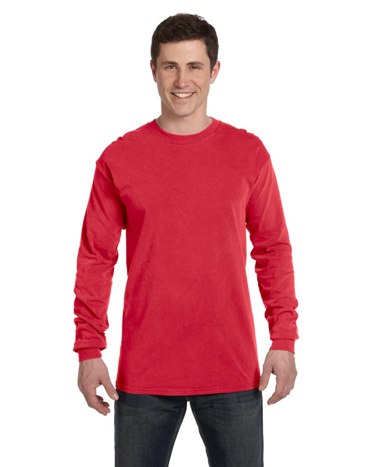 Unisex Heavyweight RS Long-Sleeve T-Shirt - Paprika