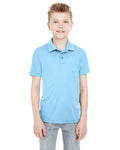 Youth Cool & Dry Mesh Piqué Polo - Columbia Blue