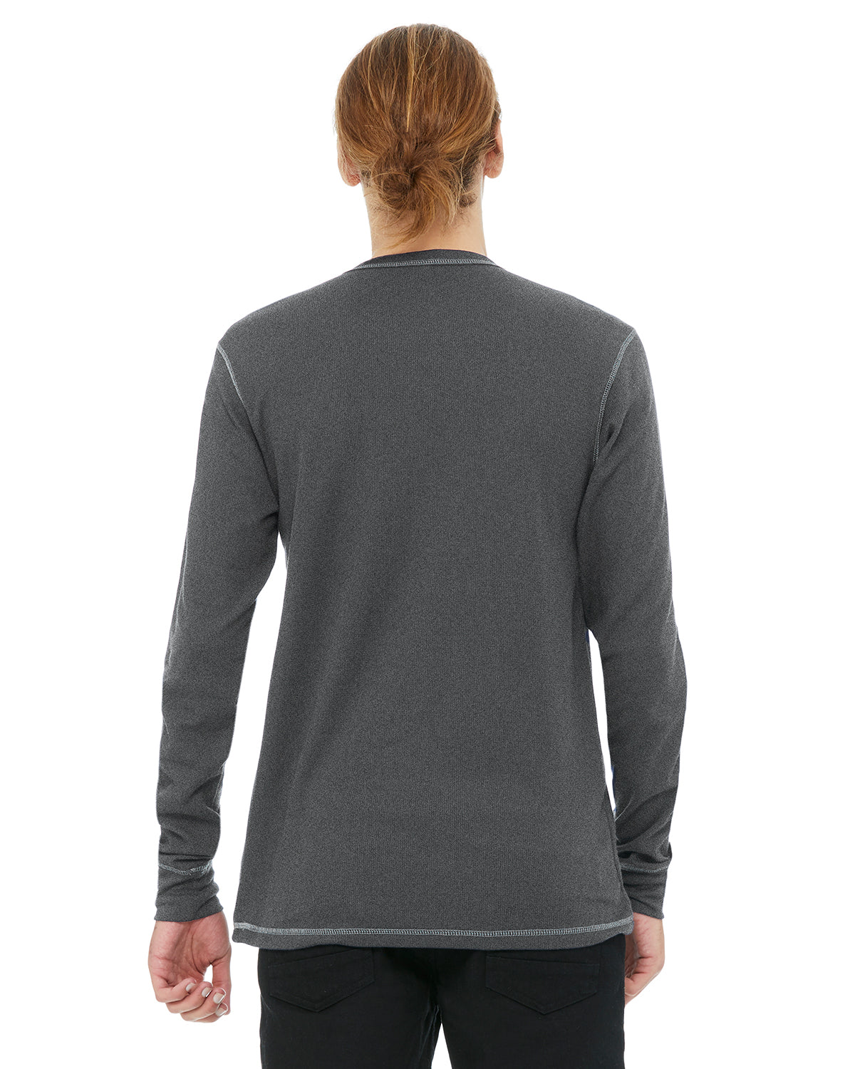 Men's Thermal Long-Sleeve T-Shirt - Heather Deep / Heather Deep