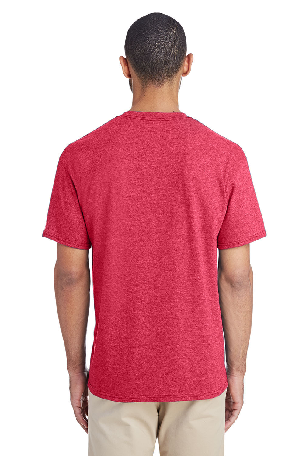 Unisex 50/50 T-Shirt - Heather Scarlet Red