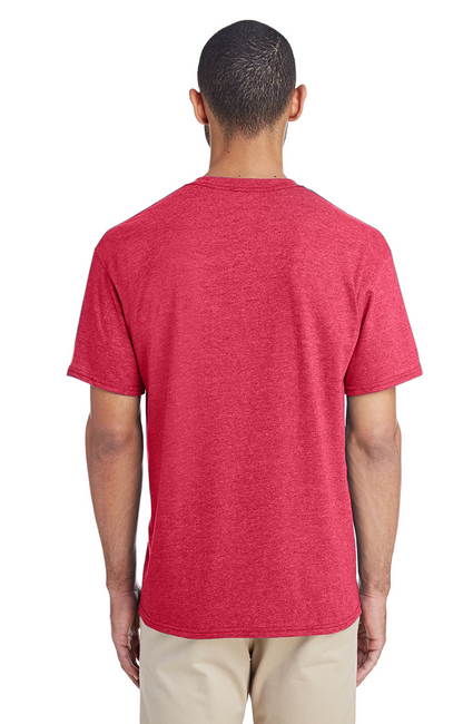 Unisex 50/50 T-Shirt - Heather Scarlet Red
