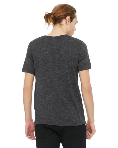 Unisex Poly-Cotton Short-Sleeve T-Shirt - Charcoal Black Slub