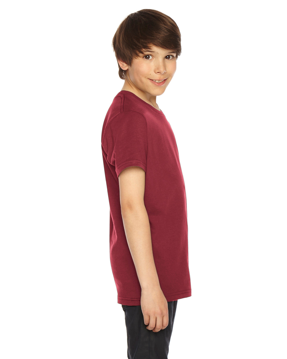 Youth Fine Jersey Short-Sleeve T-Shirt - Cranberry