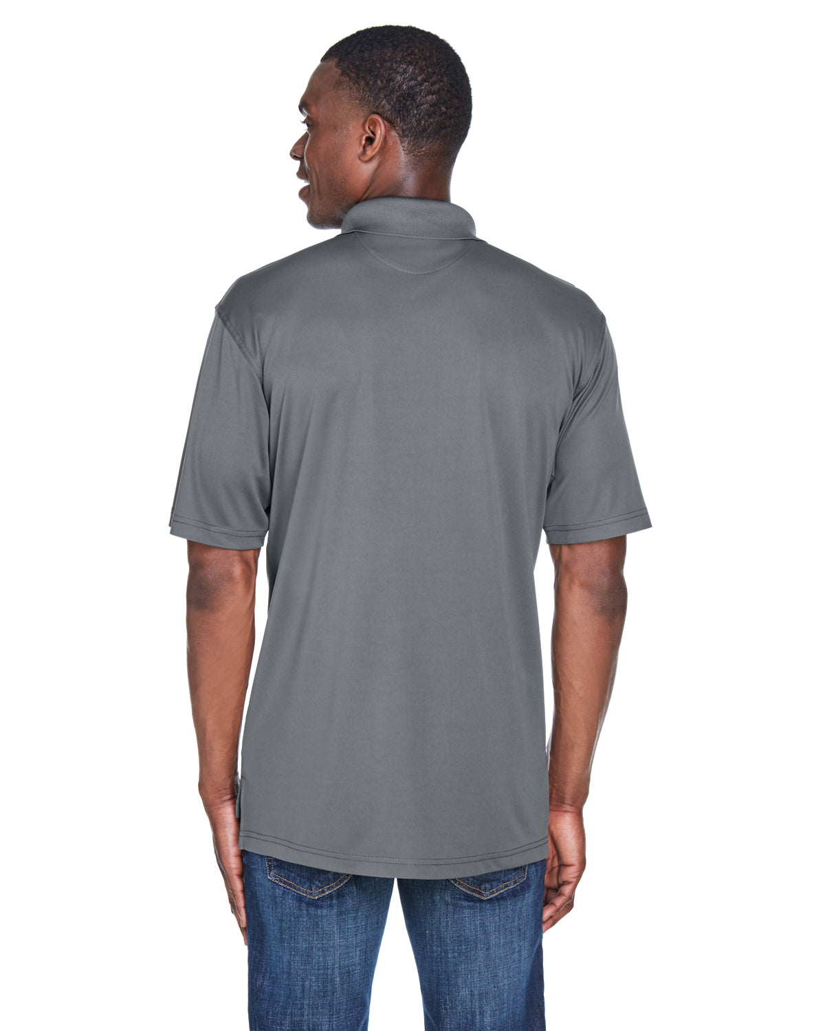 Men's Cool & Dry Sport Performance Interlock Polo - Charcoal