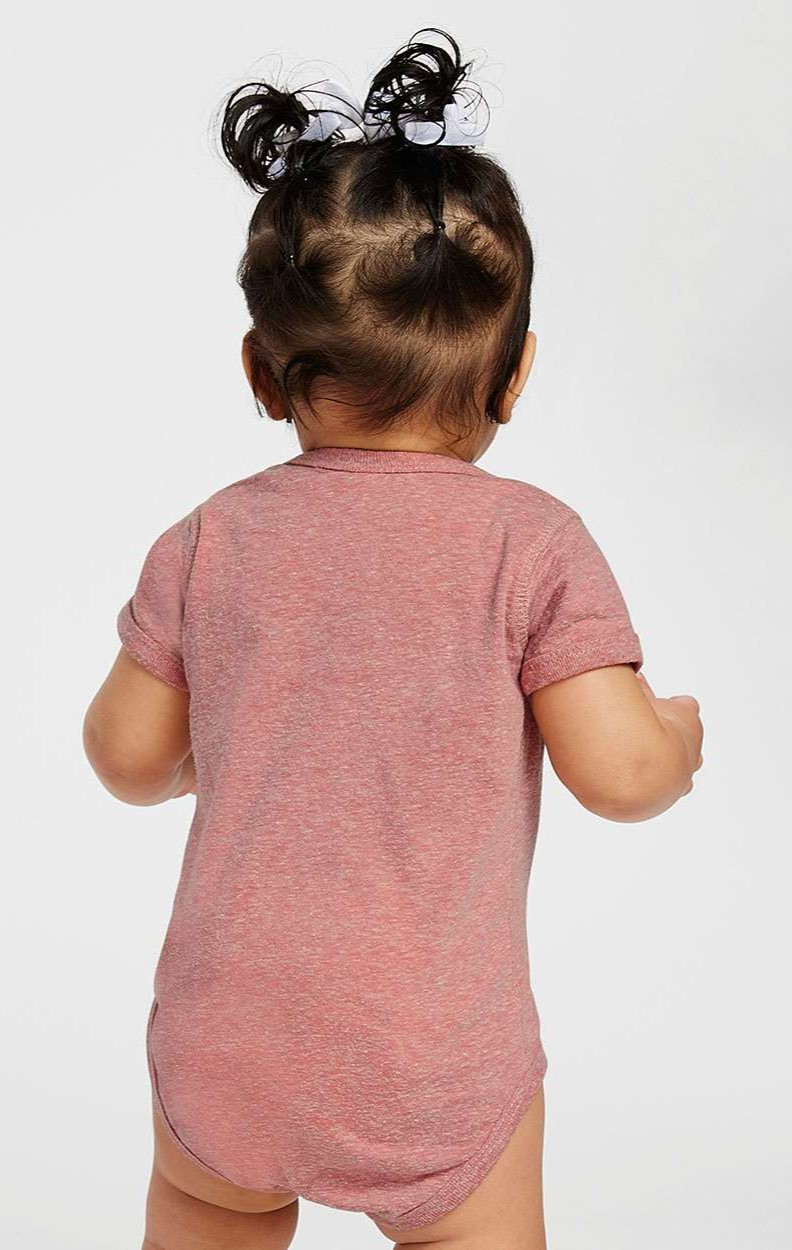 Infant Harborside Melange Bodysuit - Mauvelous Melange