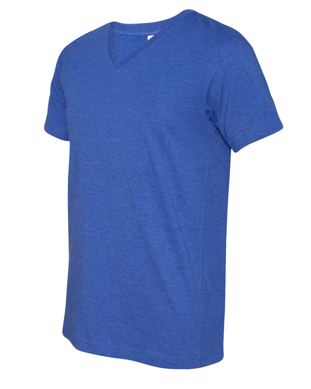 Unisex Jersey Short-Sleeve V-Neck T-Shirt - Heather True Royal