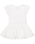 Infant Baby Rib Dress - White