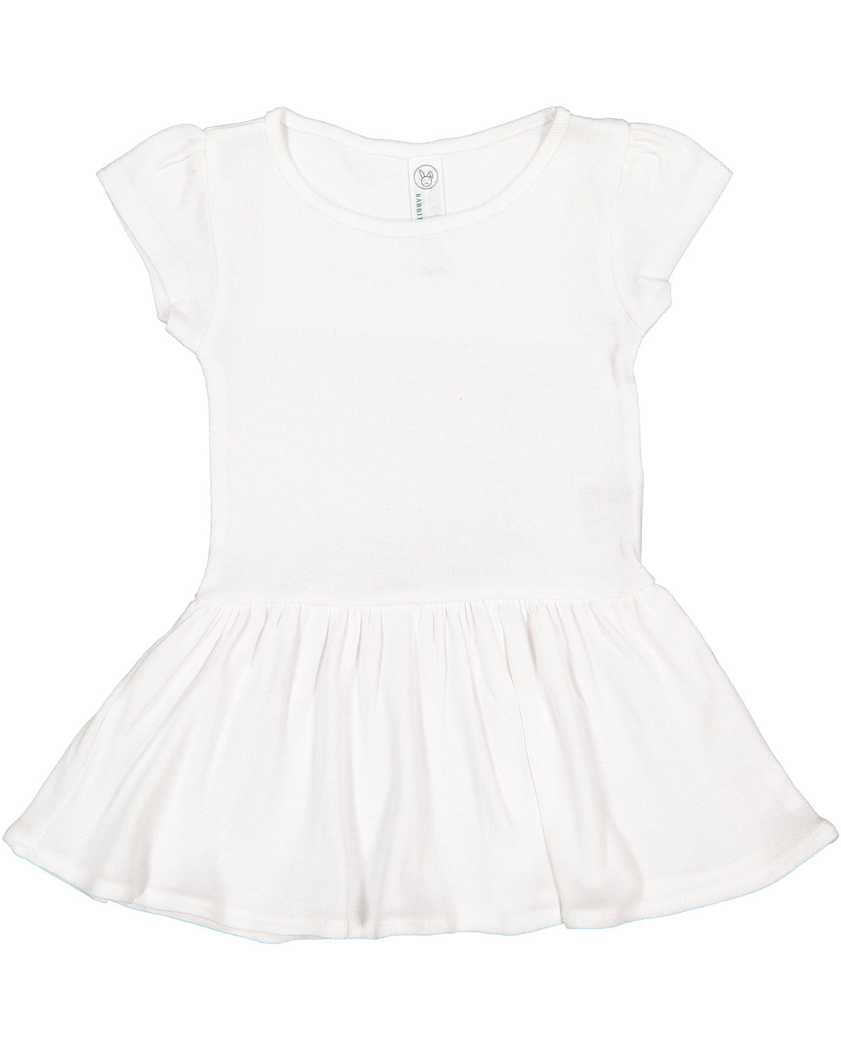 Infant Baby Rib Dress - White