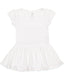 Rabbit Skins RS5320 - Infant Baby Rib Dress - White