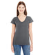 Anvil 380VL - Women's Lightweight Fitted V-Neck T-Shirt - Charcoal