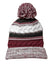 Sport-Tek STC21 - Pom Pom Team Beanie - Maroon / Black / White