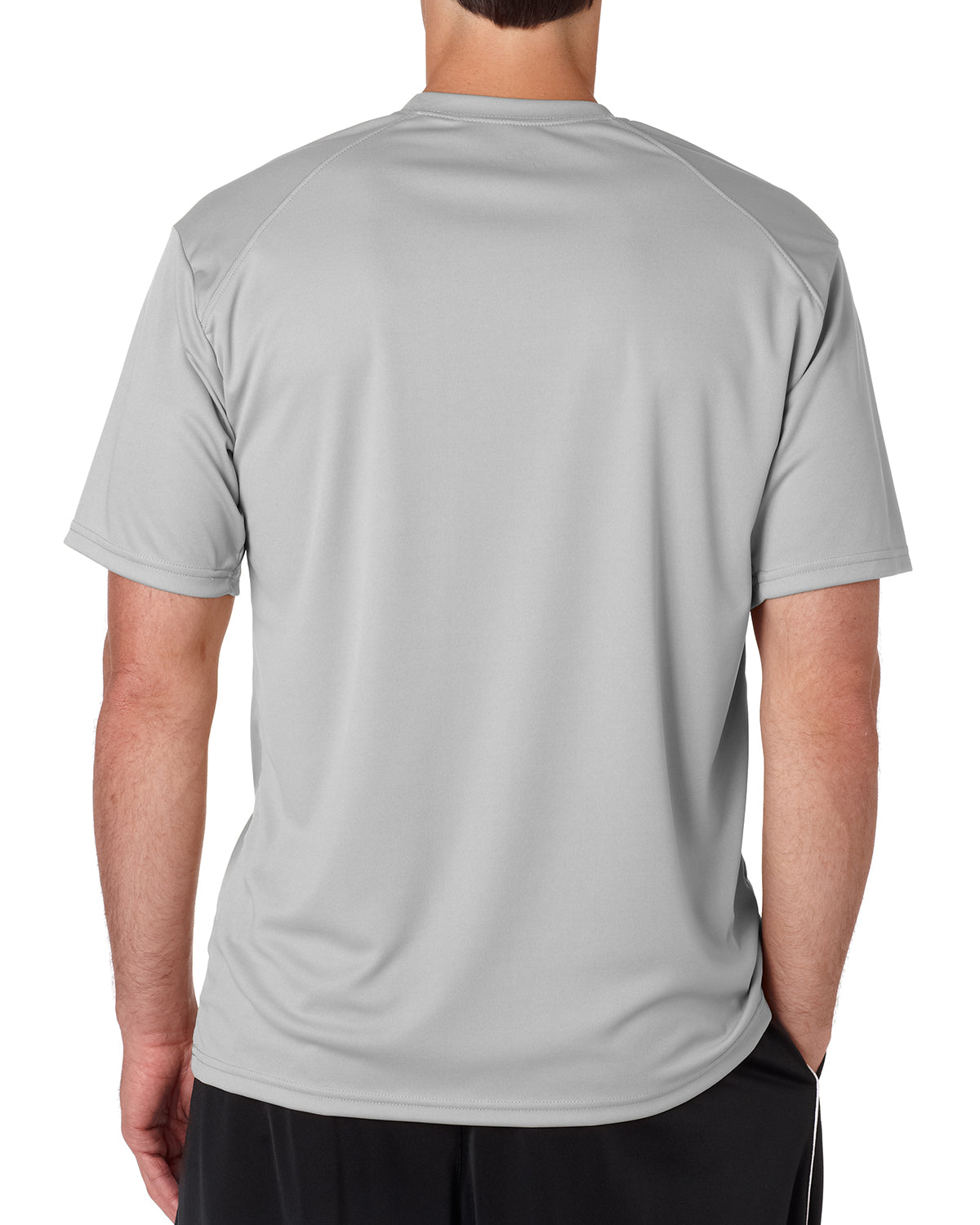B-Core Sport Shoulders T-Shirt - Silver