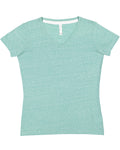 Women's Harborside Melange V-Neck T-Shirt - Saltwater Melange