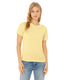 Bella + Canvas 6413 - Women's Triblend Relaxed Jersey Short-Sleeve T-Shirt - Pale Yellow Triblend