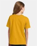 Hanes 5370 Gold — on model back