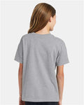 Hanes 5370 Light Steel — on model back
