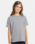 Hanes 5370 Light Steel — on model front