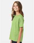 Hanes 5370 Lime — on model side