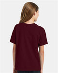 Hanes 5370 Maroon — on model back