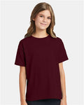 Hanes 5370 Maroon — on model front