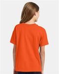 Hanes 5370 Orange — on model back