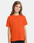 Hanes 5370 Orange — on model front