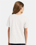 Hanes 5370 White — on model back
