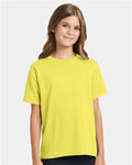 Hanes 5370 Yellow — on model front