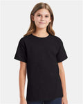 Hanes 5480 Black — on model front